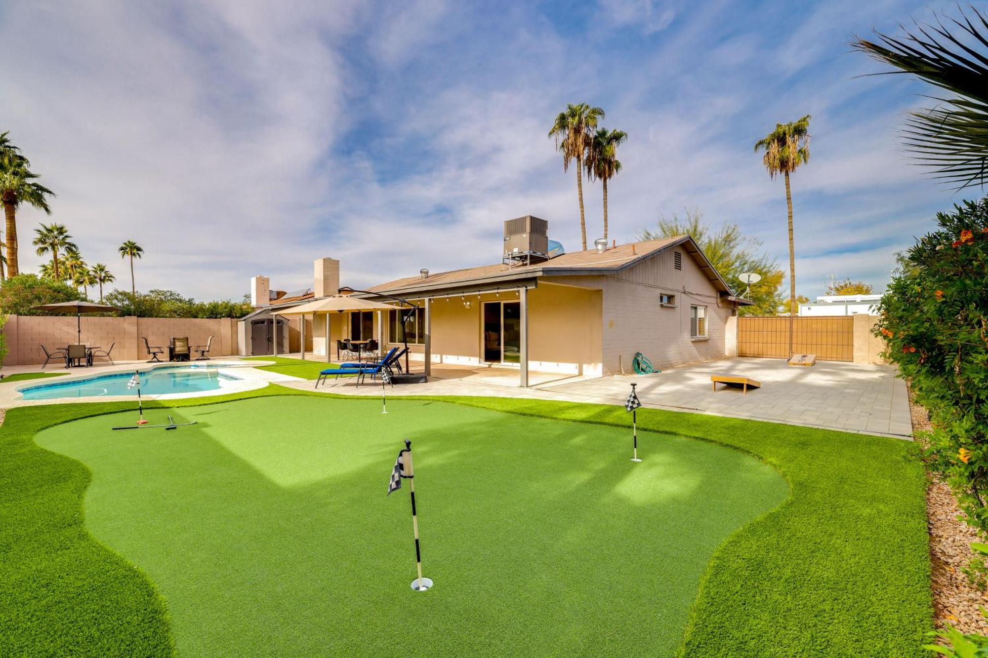 Scottsdale With Pool And Putting Green! Feriehus Phoenix